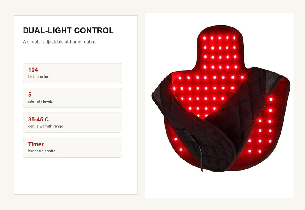 Dual-light shoulder wrap controller and product specifications