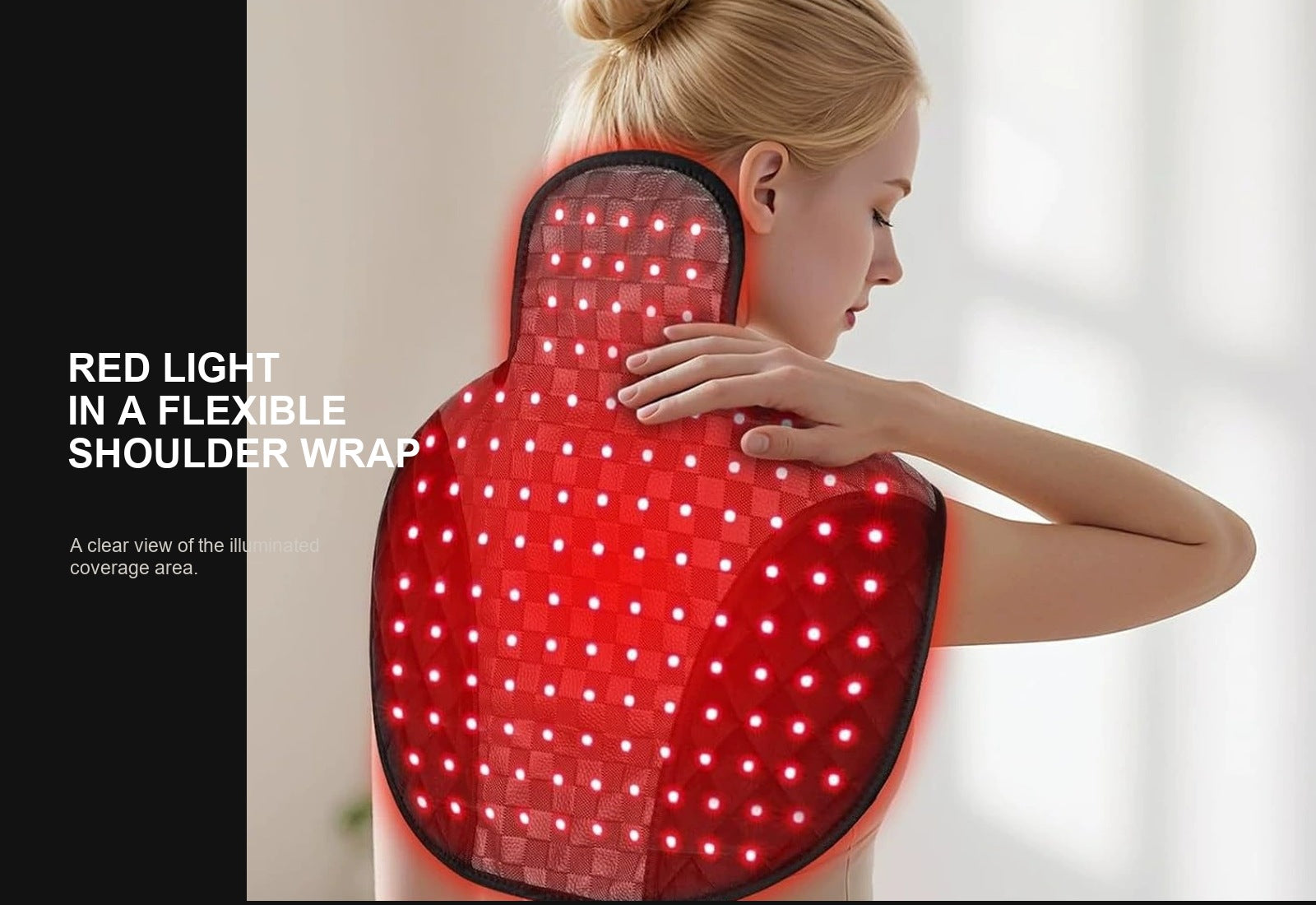 Red-light emitters visible across the shoulder wrap